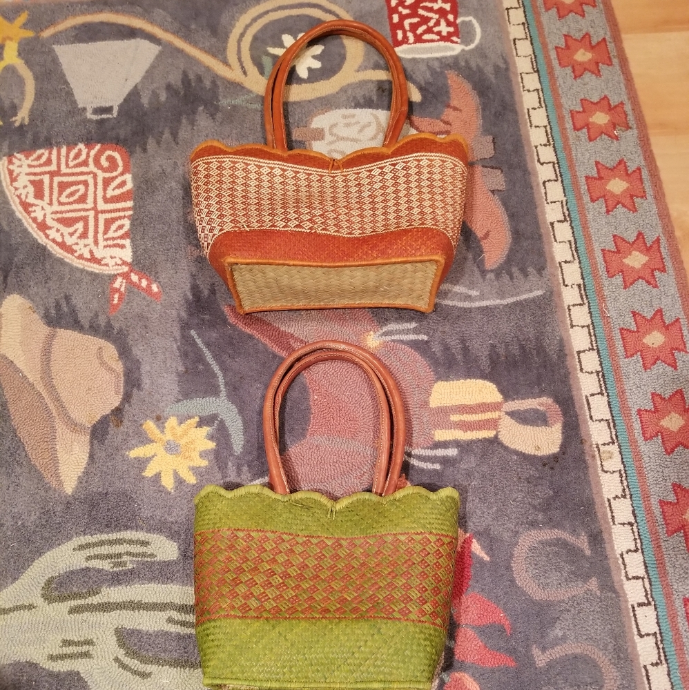 Straw purses by Blessing Basket